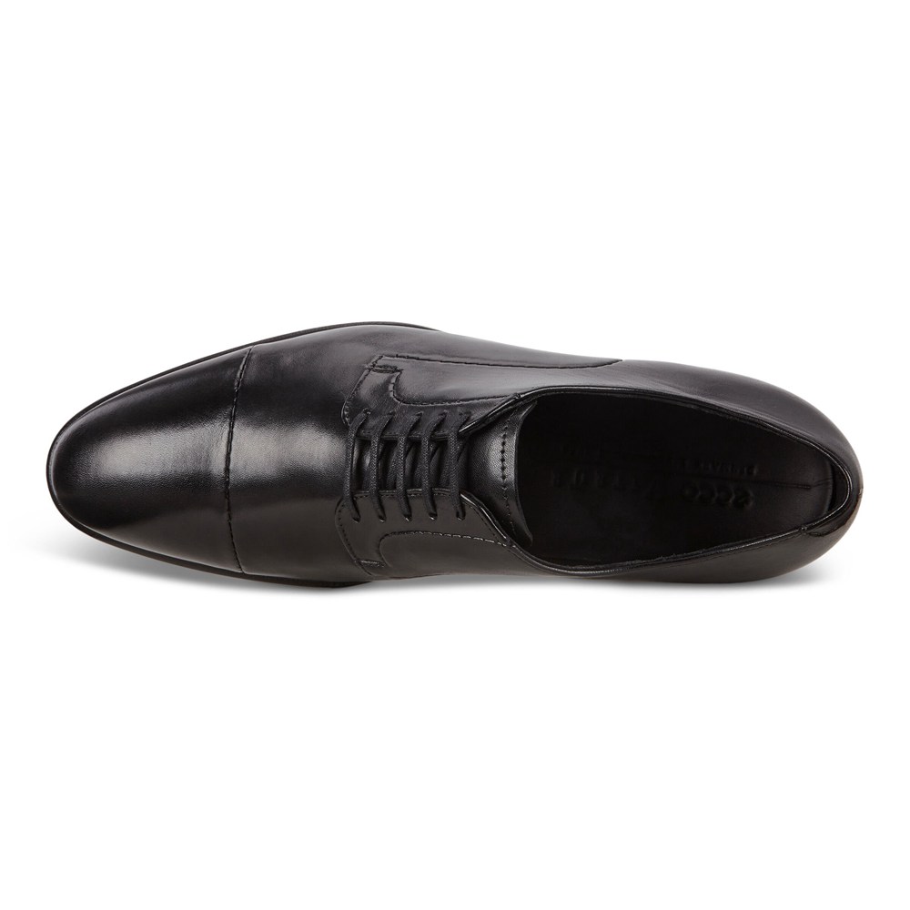 Zapatos Derby Hombre - ECCO Vitrus Mondial Cap-Toes - Negros - XQM697302